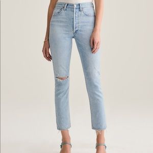 Agolde cropped Riley jeans